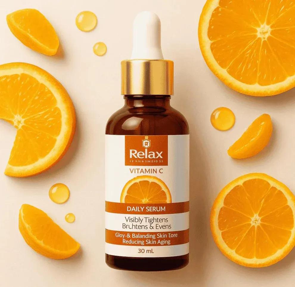 Relax Vitamin-C Brightening Serum – Hydrating, Anti-Aging & Dark Spot Removal | 30ml