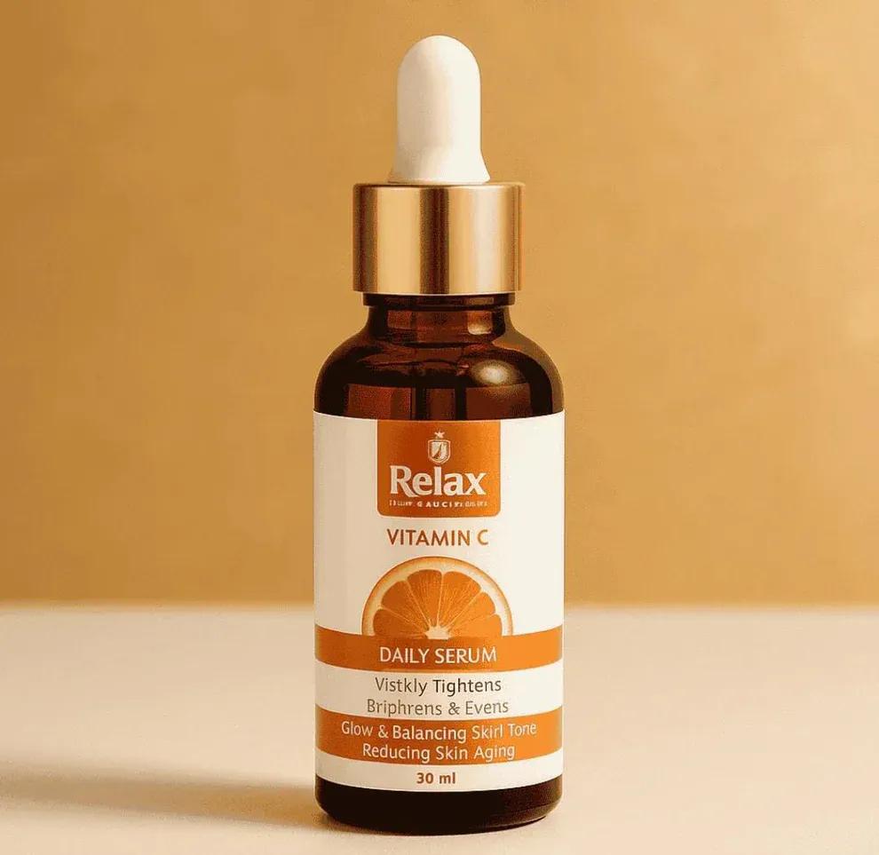 Relax Vitamin-C Brightening Serum – Hydrating, Anti-Aging & Dark Spot Removal | 30ml
