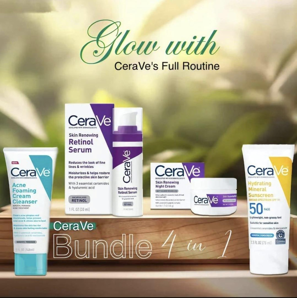 CeraVe Complete Skincare Set – 4 Essentials in One Bundle