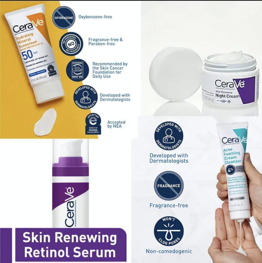 CeraVe Complete Skincare Set – 4 Essentials in One Bundle