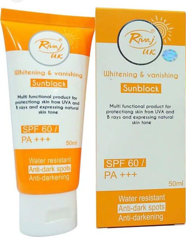 SPF 60 UV Defense Sunblock Cream – 120ml