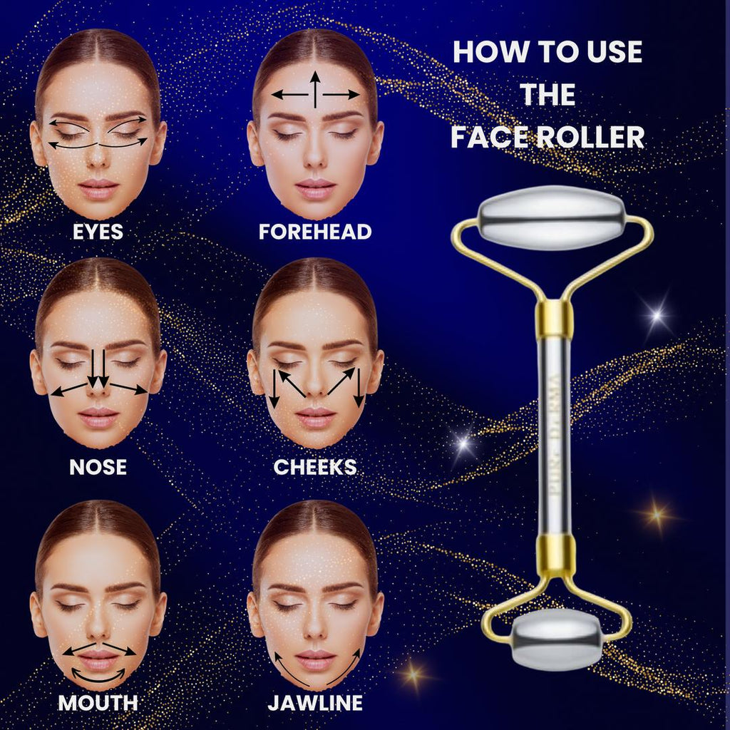 Jade Roller & Gua Sha Set for Anti-Aging