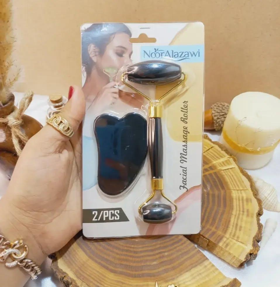 Jade Roller & Gua Sha Set for Anti-Aging