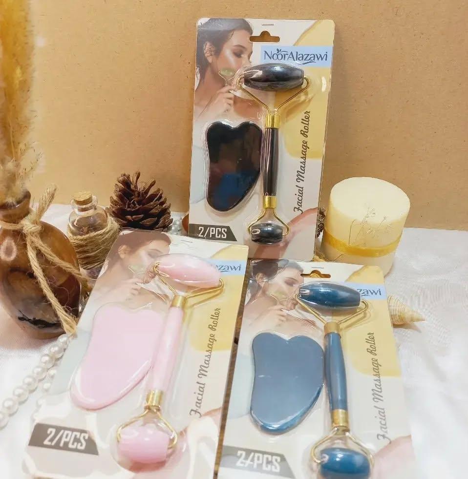Jade Roller & Gua Sha Set for Anti-Aging