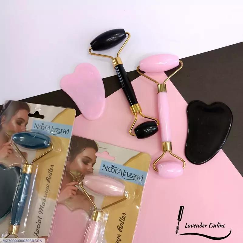 Jade Roller & Gua Sha Set for Anti-Aging