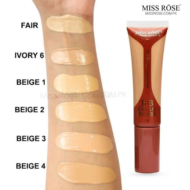 Miss Rose Flawless BB Cream – SPF 42, 24H Full Coverage & Perfect Finish | 40g