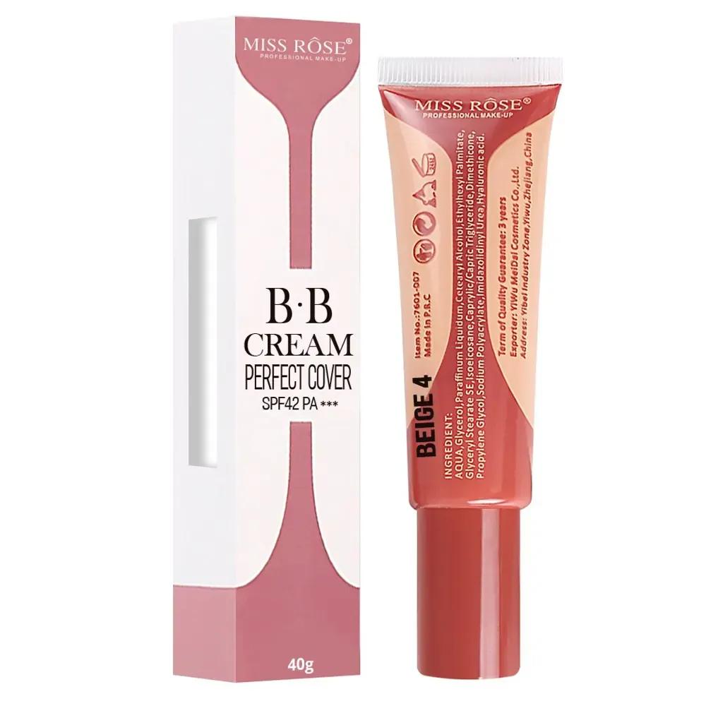 Miss Rose Flawless BB Cream – SPF 42, 24H Full Coverage & Perfect Finish | 40g